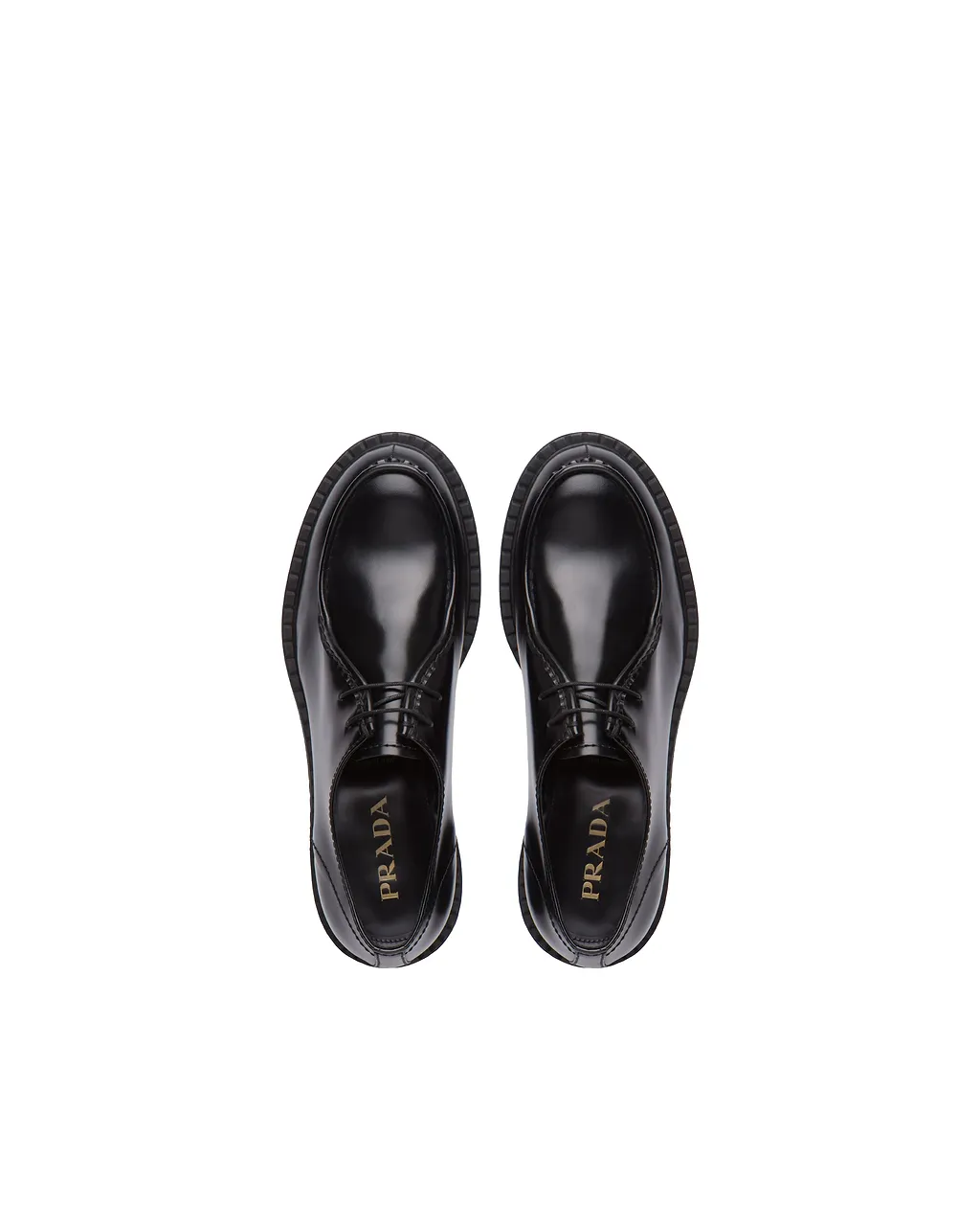 Brushed Leather Lace-Up Shoes