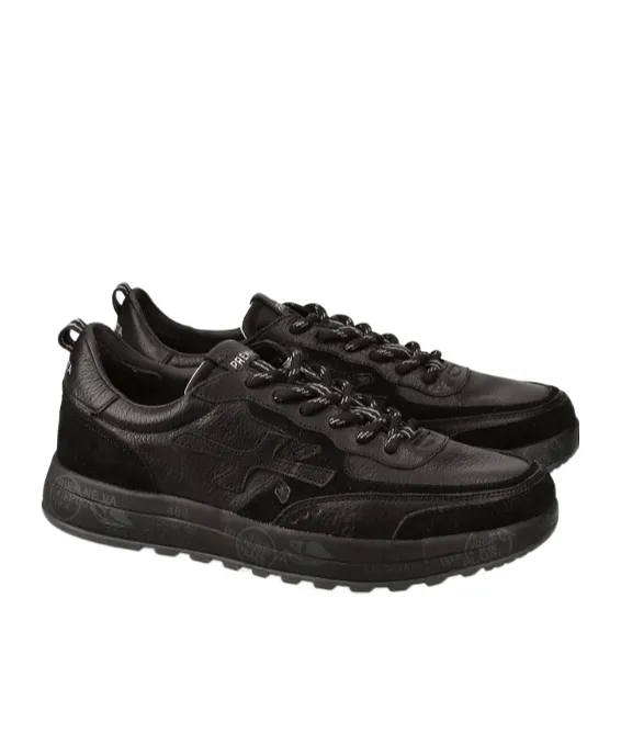 Round-Toe Lace-Up Sneakers