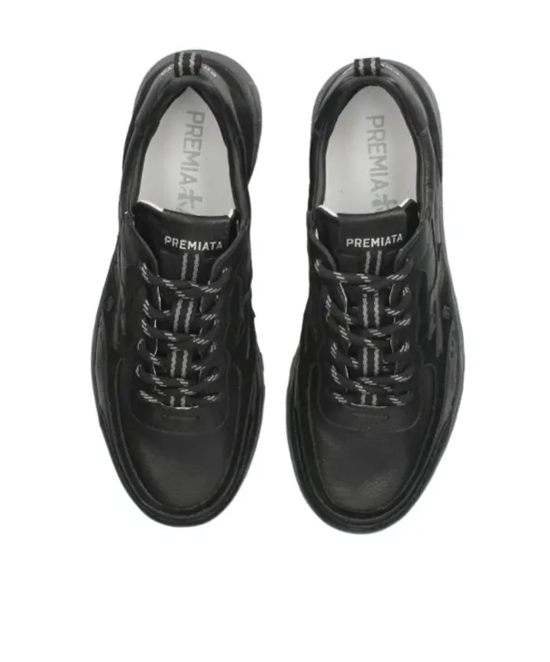 Round-Toe Lace-Up Sneakers