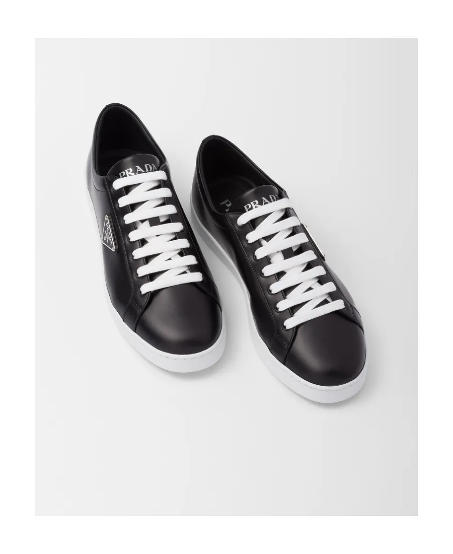 Brushed Leather Sneakers