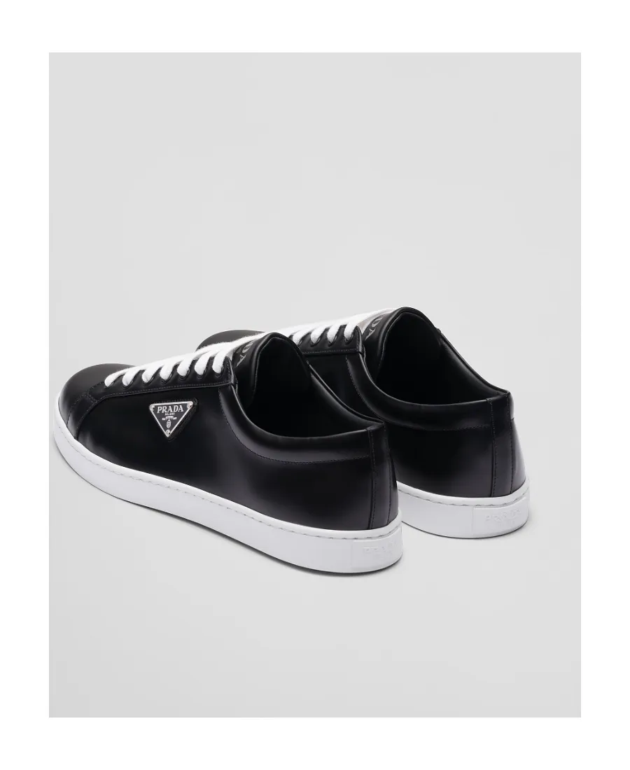 Brushed Leather Sneakers