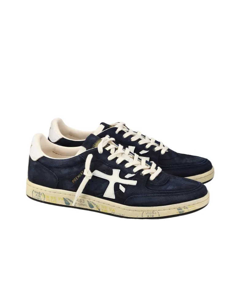Round-Toe Low-Top Sneakers