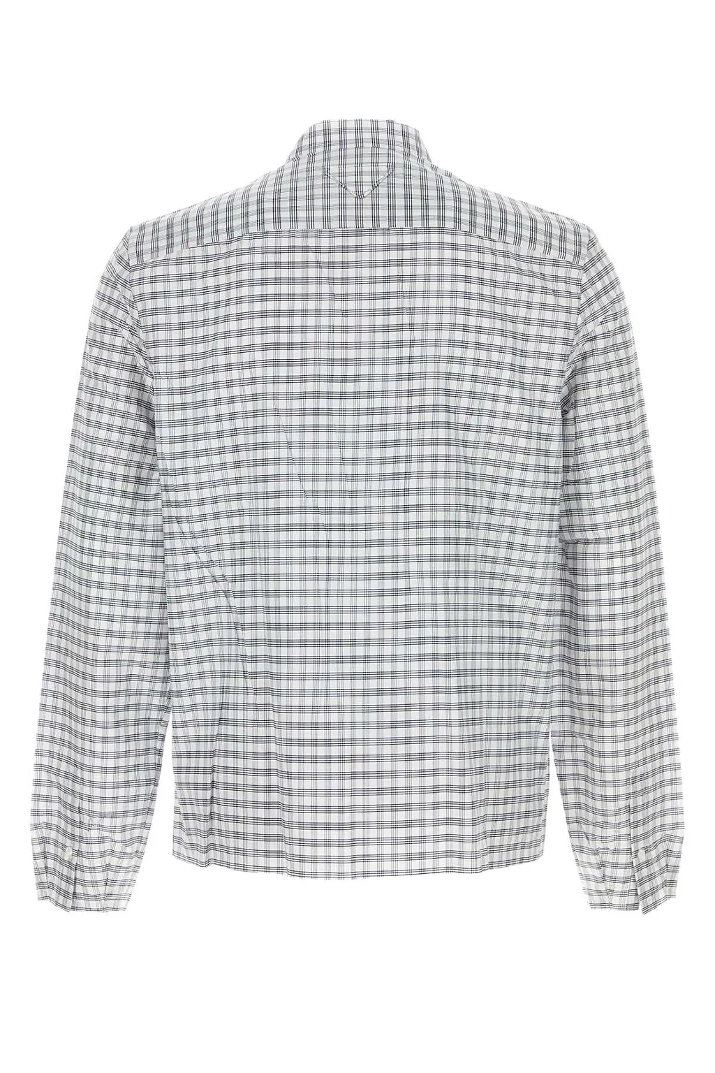 Prada Check Printed-Patch Shirt