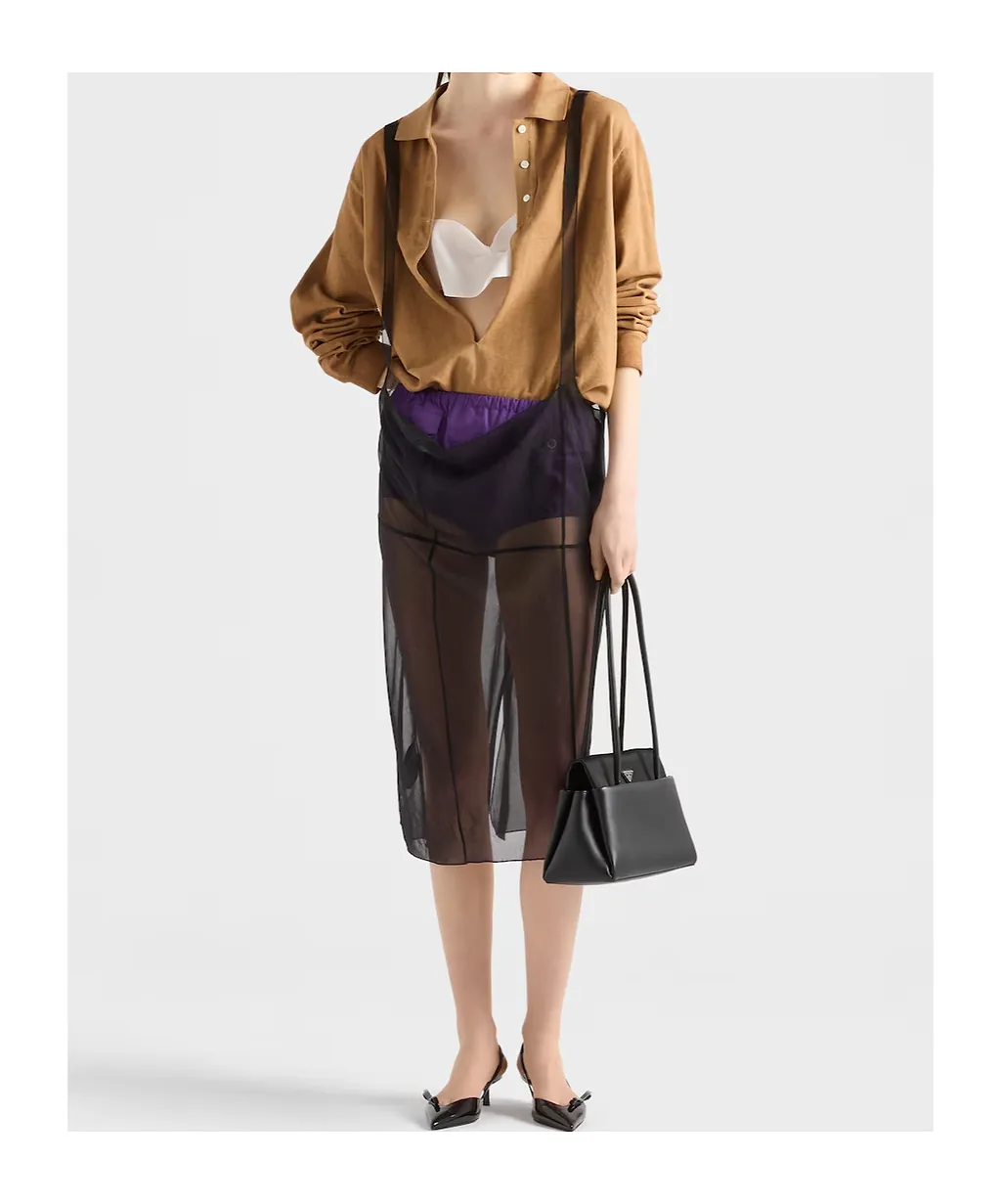 Prada Cigaline Midi Skirt