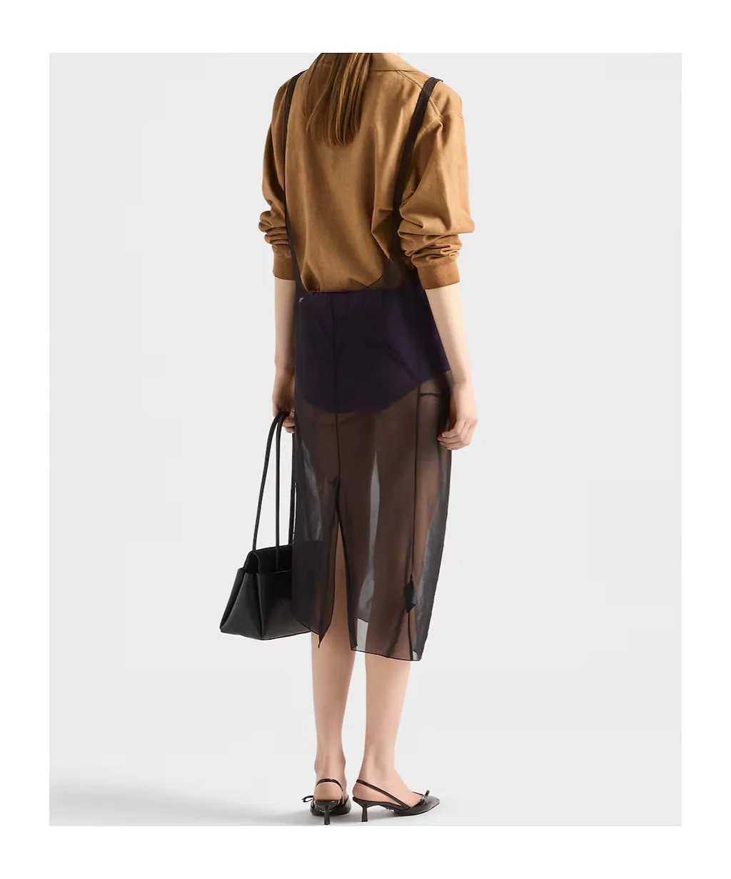 Prada Cigaline Midi Skirt