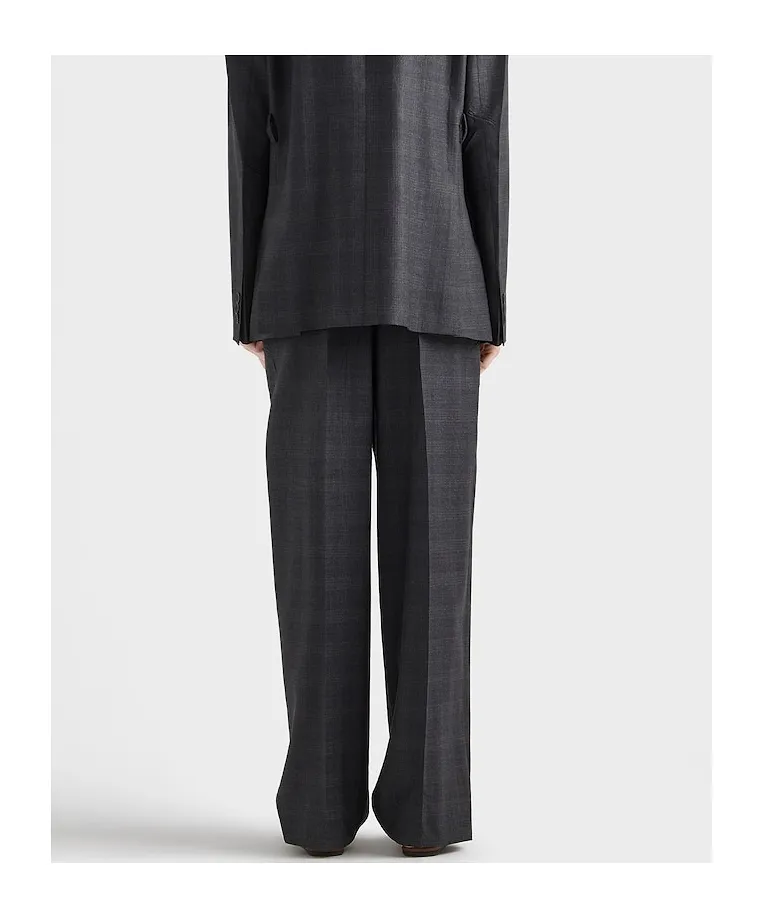 Prada Pleated Wide-Leg Pants