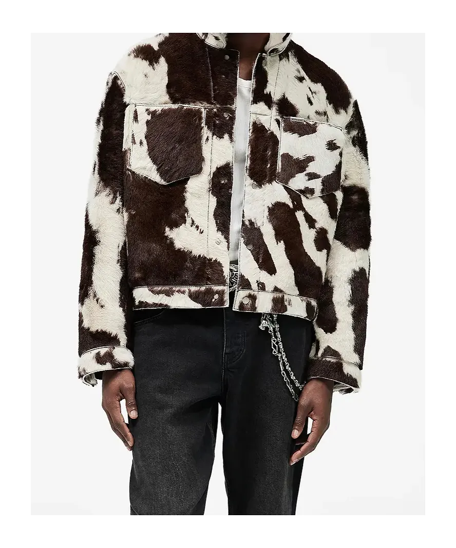 Represent Animal Motif Zip Jacket