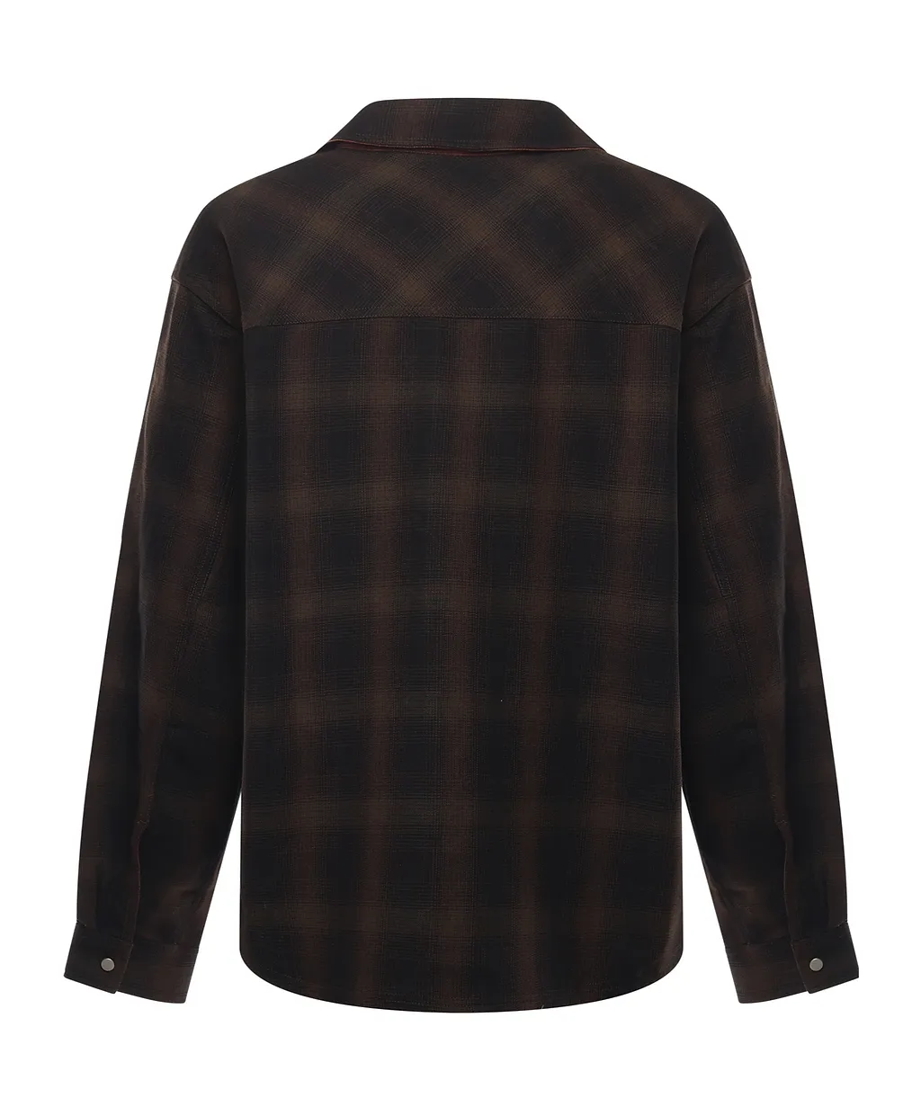 Represent Bonded Reversible Checked Shirt