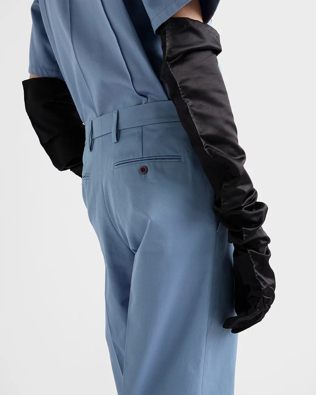 Prada Pleated Straight-Leg Pants