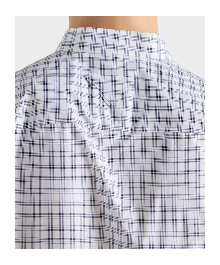 Prada Check Printed-Patch Shirt