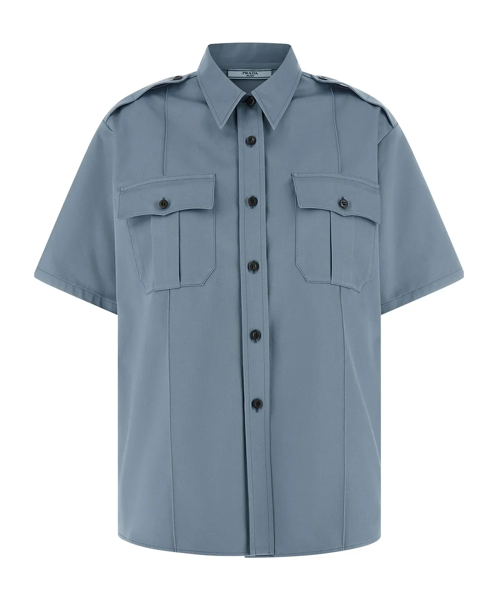 Prada Short-Sleeved Chino Shirt