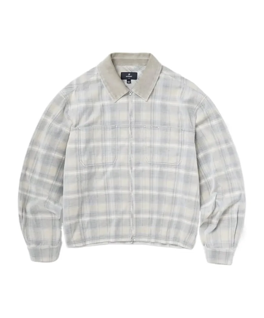 Represent Check Corduroy Zip Shirt