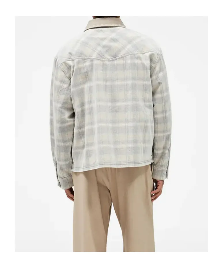 Represent Check Corduroy Zip Shirt