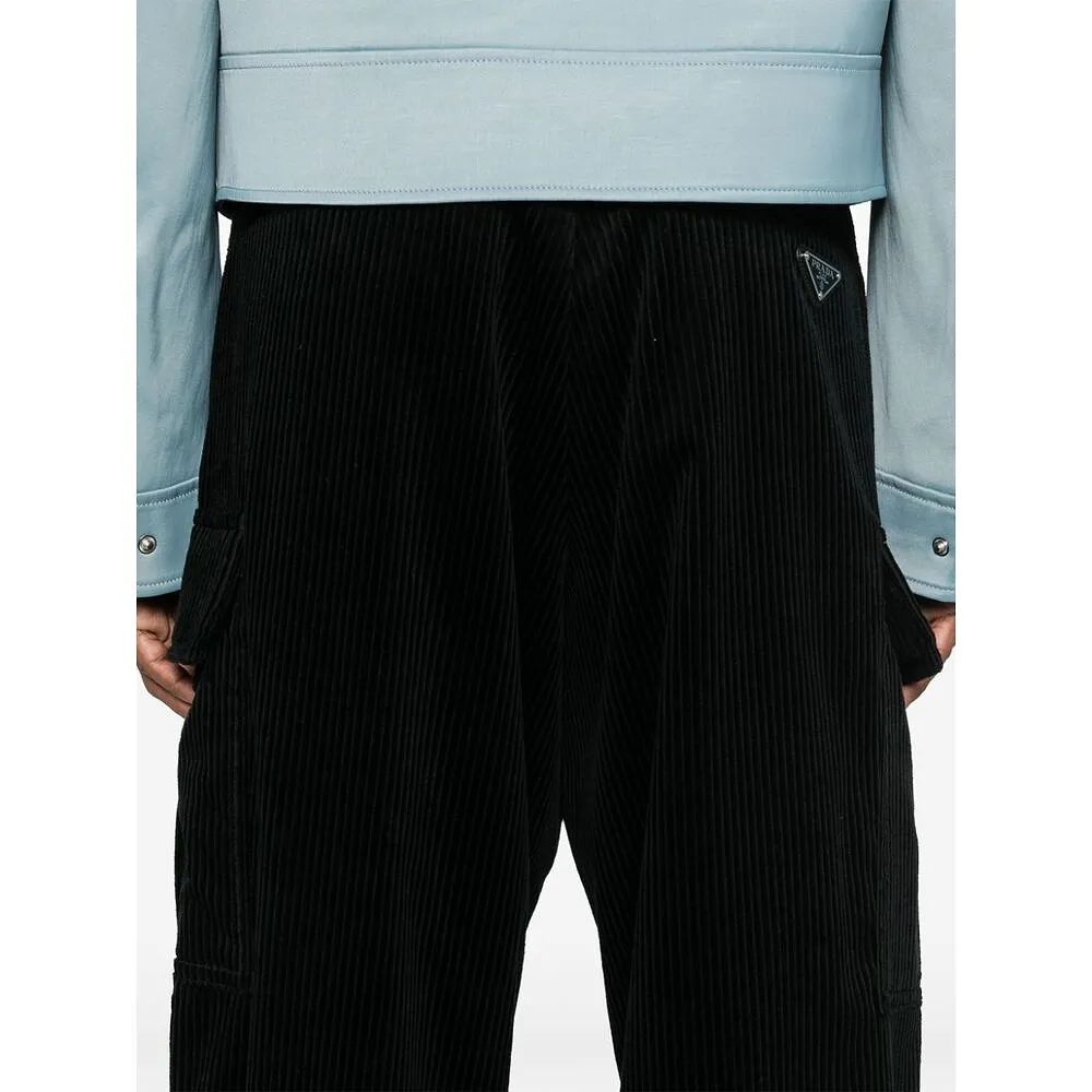 Corduroy Pants With Cargo Pockets