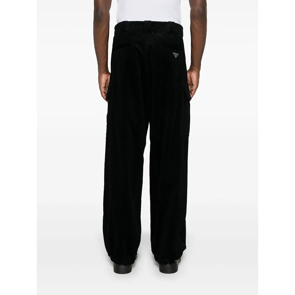 Corduroy Pants With Cargo Pockets