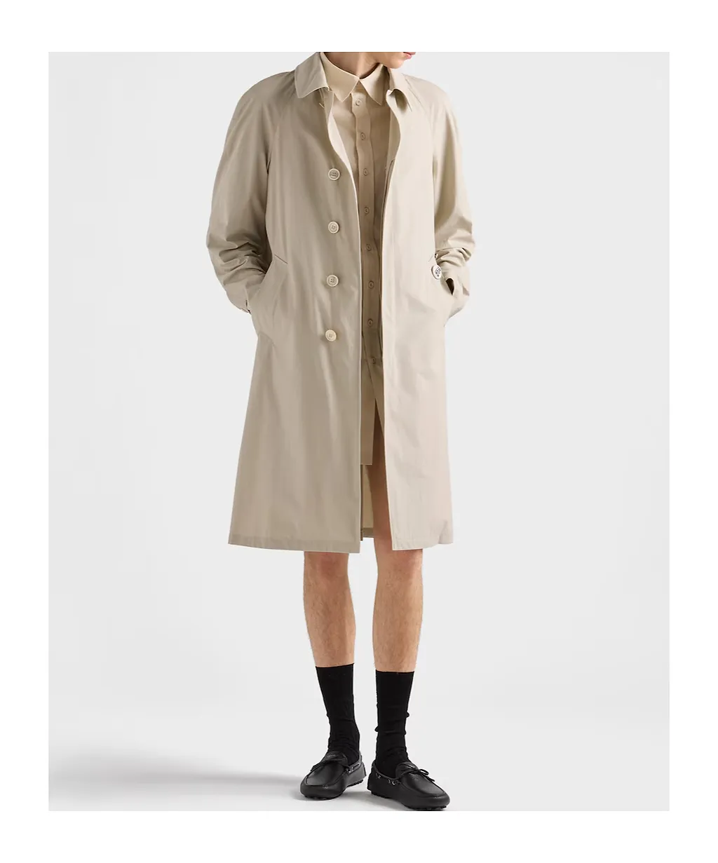 Prada Single-Breasted Cotton Coat