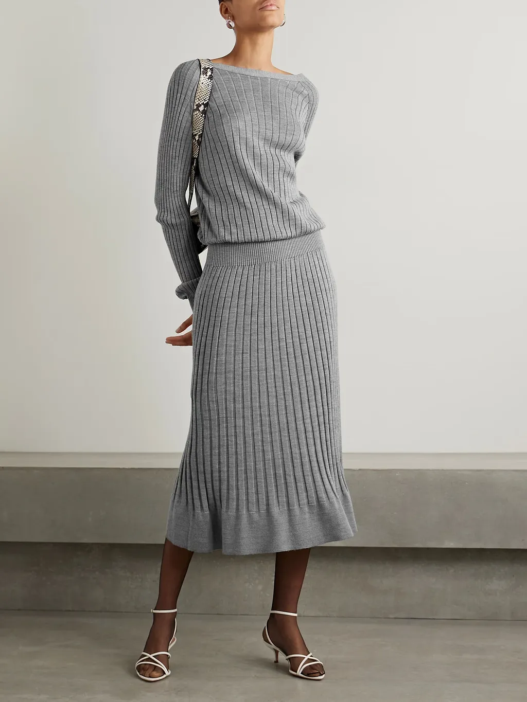 Eden Ribbed Wool Blend Dress