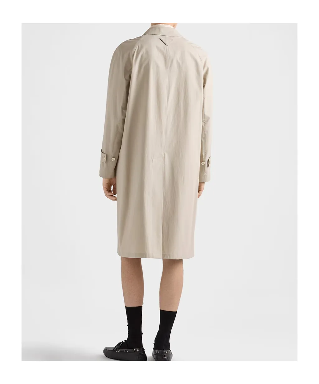 Prada Single-Breasted Cotton Coat