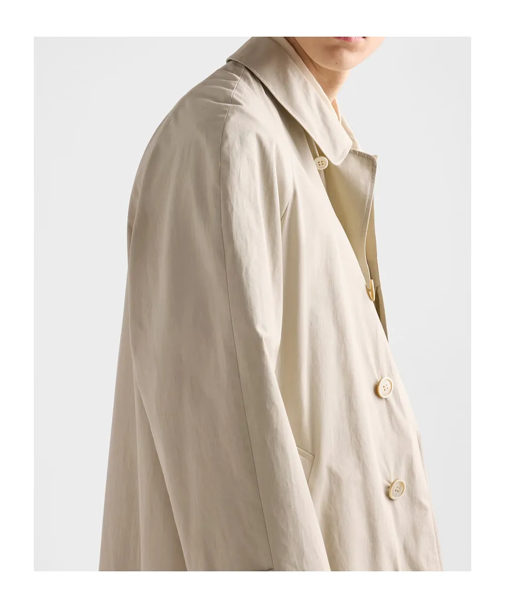 Prada Single-Breasted Cotton Coat
