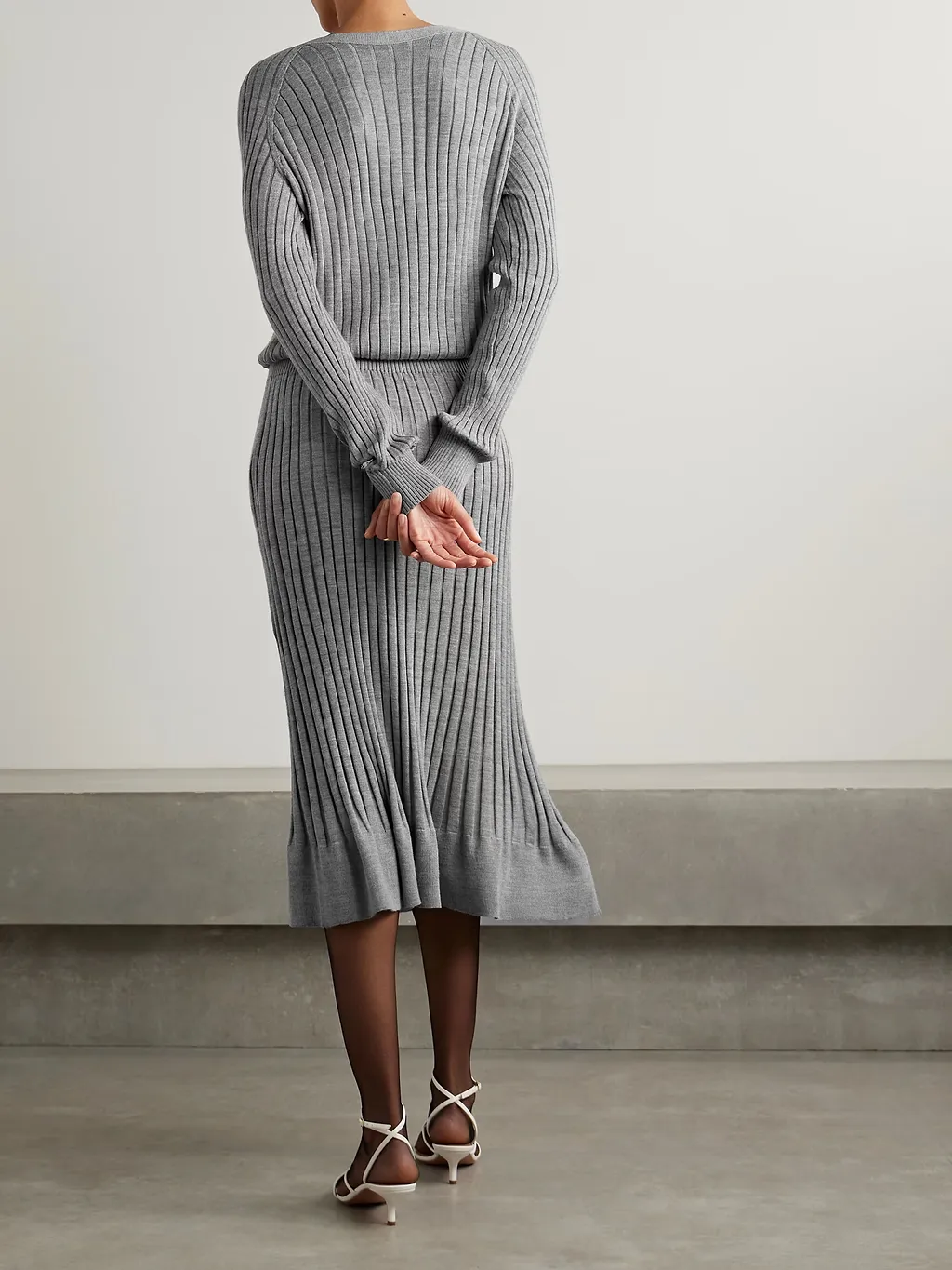 Eden Ribbed Wool Blend Dress