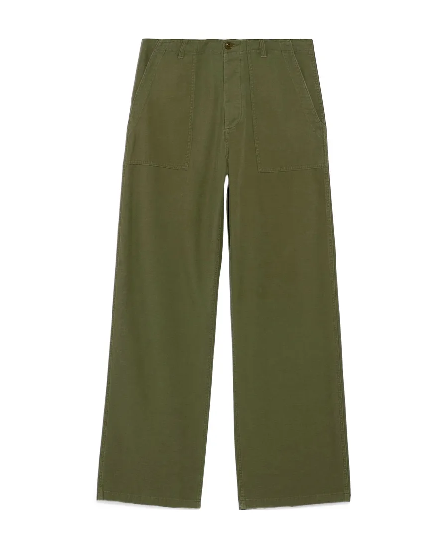 Low-Rise Wide-Leg Trousers