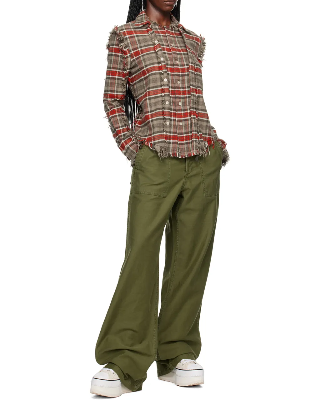 Low-Rise Wide-Leg Trousers