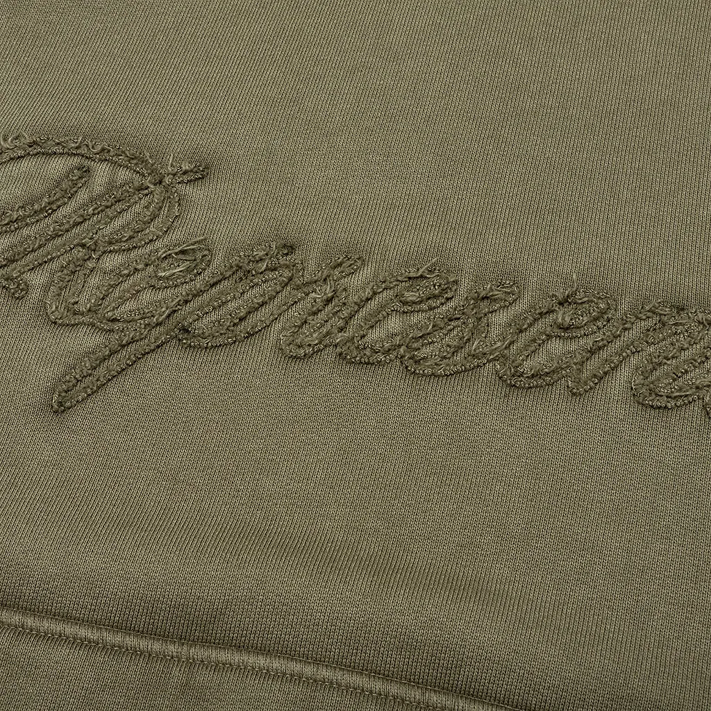 Represent Logo Embroidered Long Sleeved Hoodie