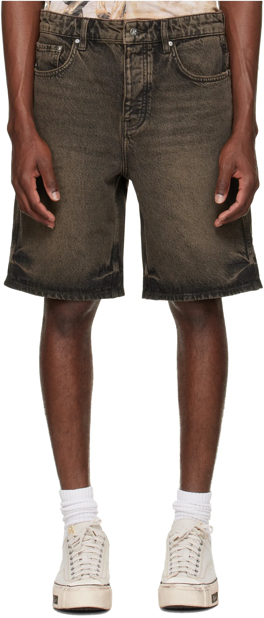 Represent Relaxed Denim Shorts