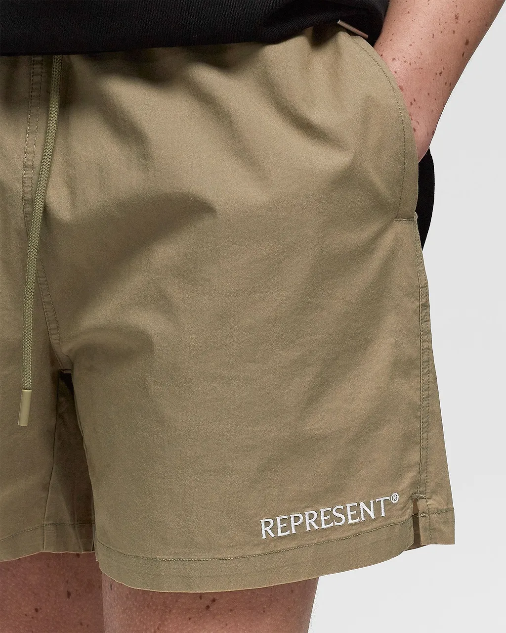 Represent Logo Embellished Bermuda Shorts