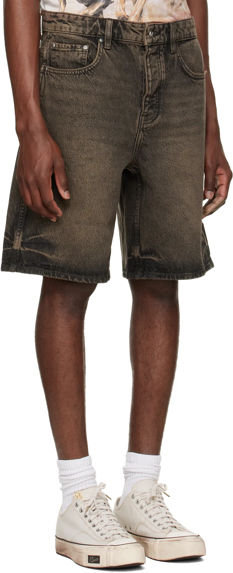 Represent Relaxed Denim Shorts