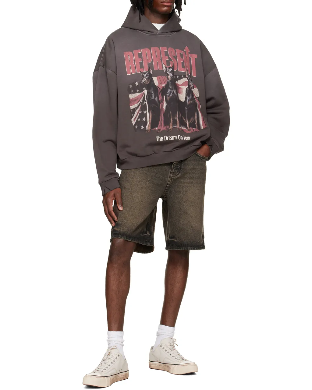 Represent Relaxed Denim Shorts