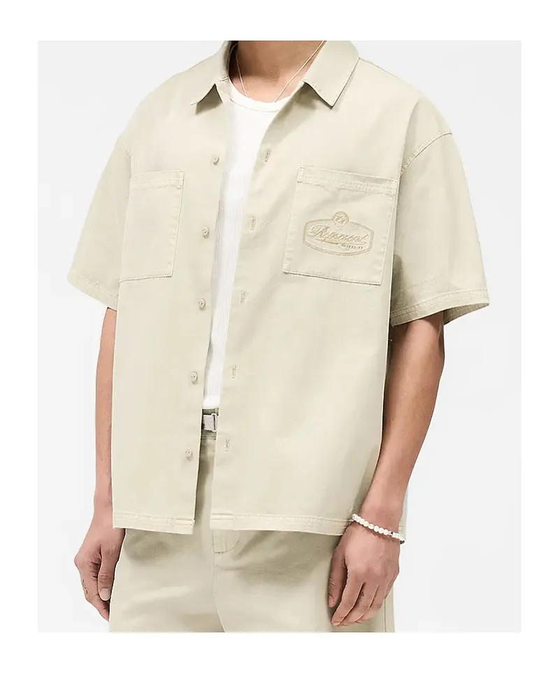 Represent Oversized Fit Short-Sleeved Overshirt