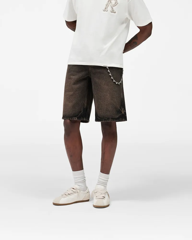 Represent Relaxed Denim Shorts