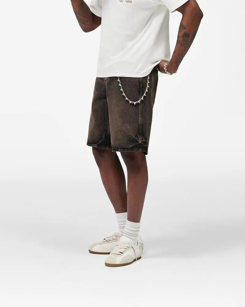 Represent Relaxed Denim Shorts