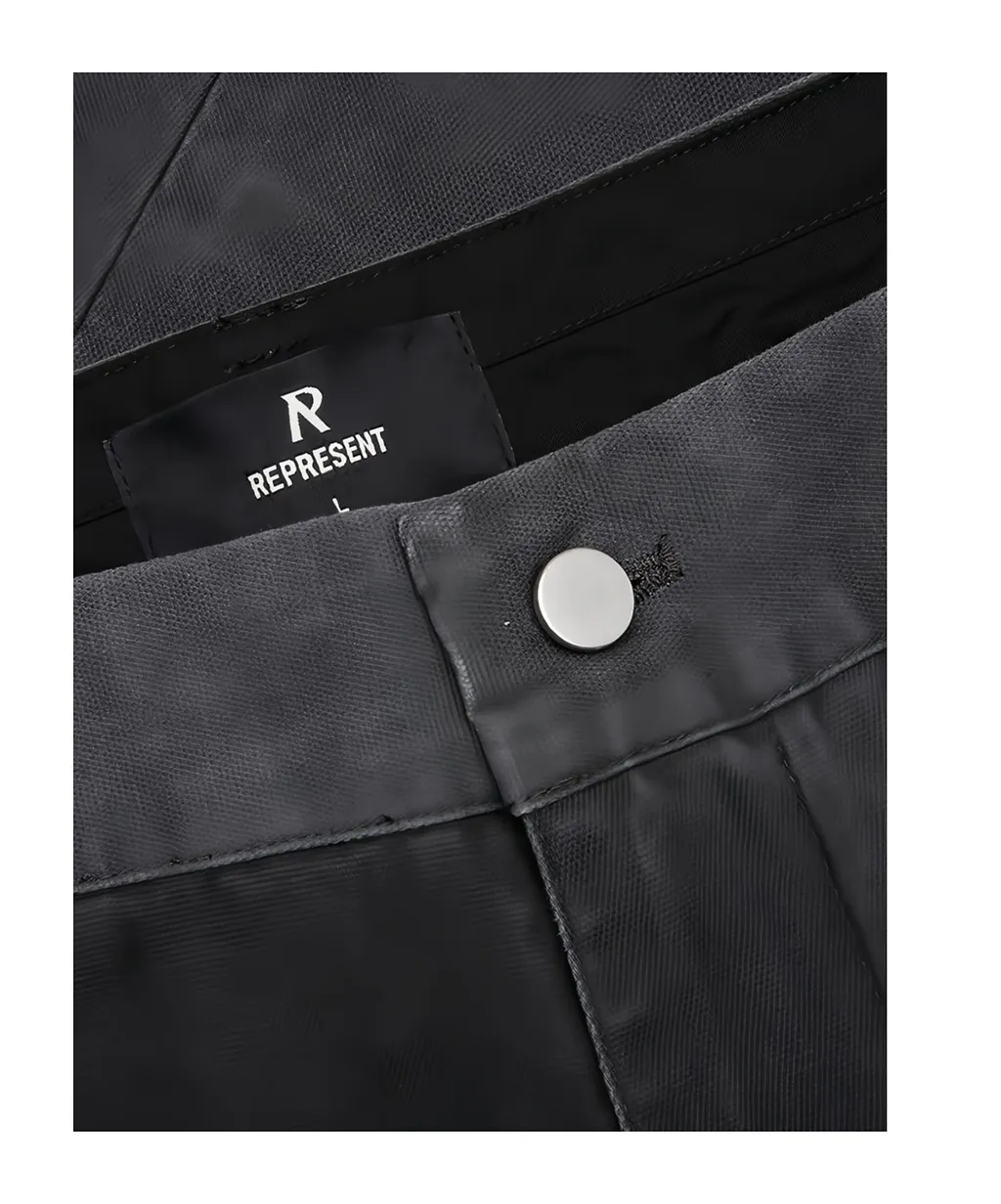 Represent Zip-Detailed Washed Trousers