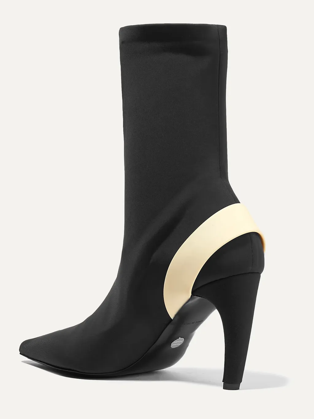 Pointed-Toe Knit Sock Boots