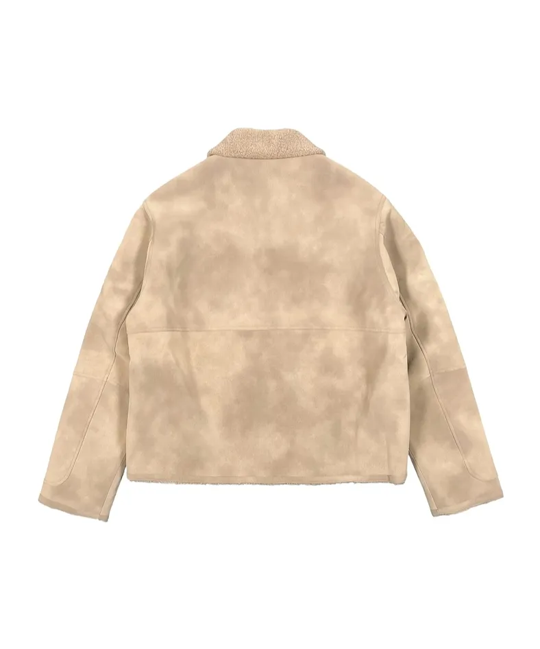 Represent Zipped Shearling Collar Jacket