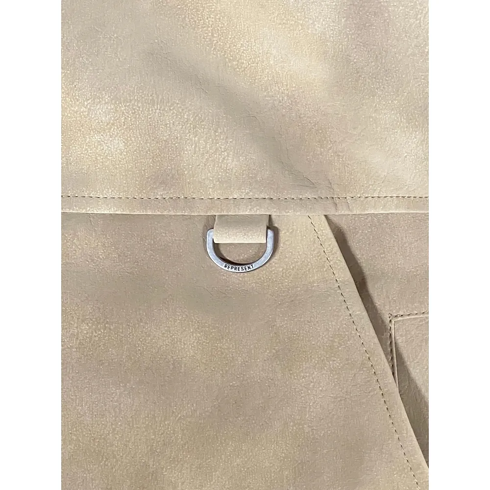 Represent Zipped Shearling Collar Jacket