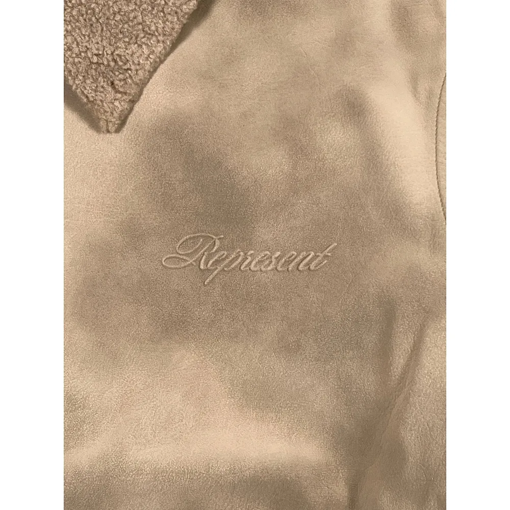 Represent Zipped Shearling Collar Jacket