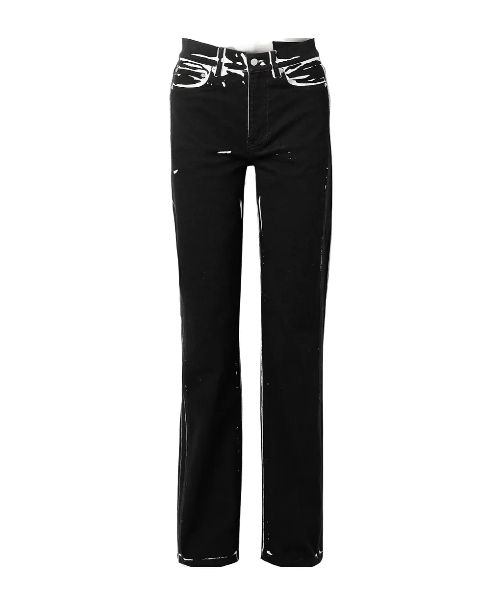 Ryman Straight Leg Printed Jeans