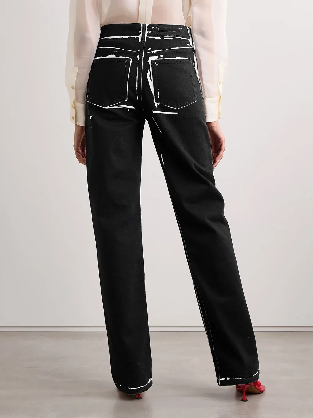 Ryman Straight Leg Printed Jeans
