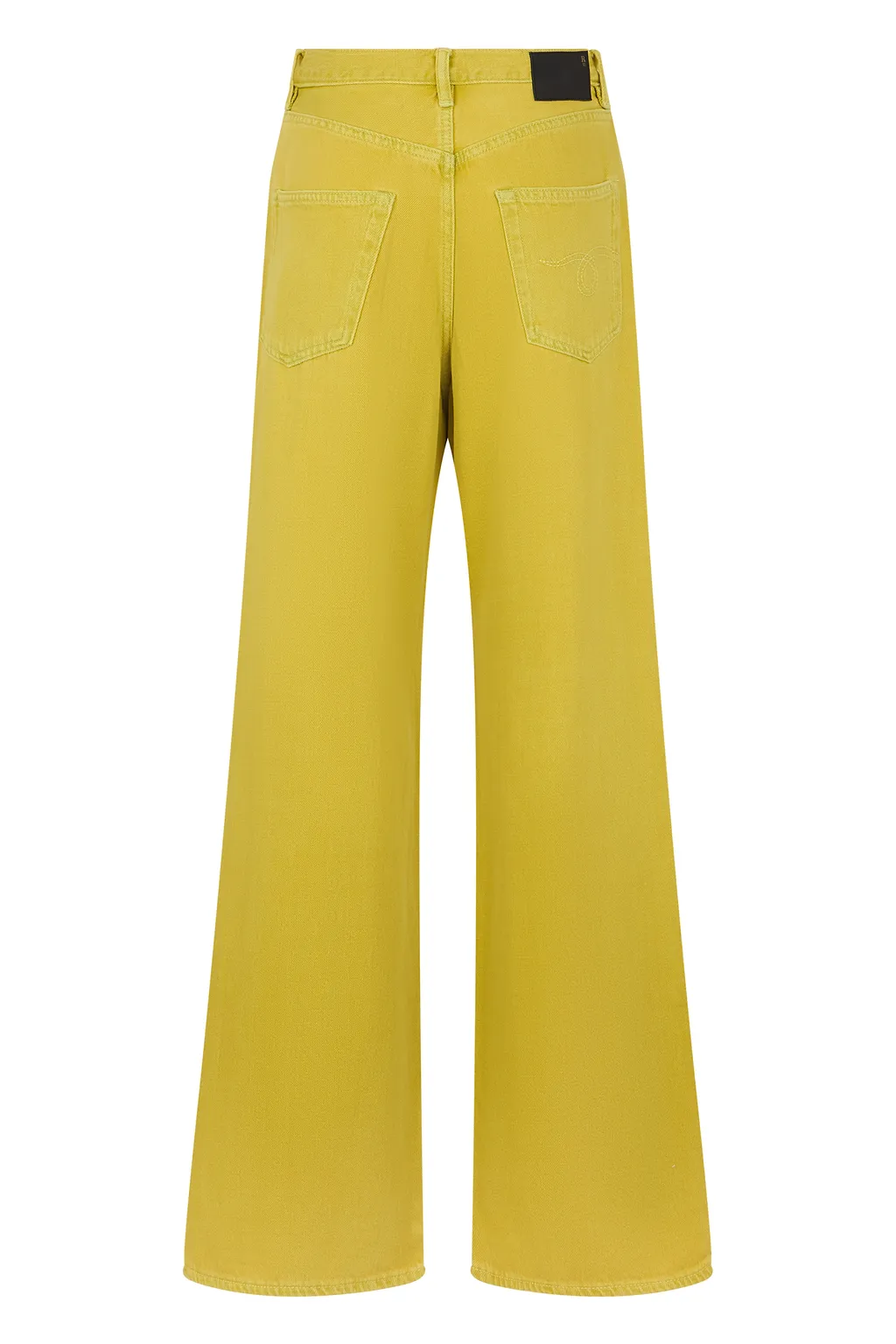 R13 Pleated Wide-Leg Jeans