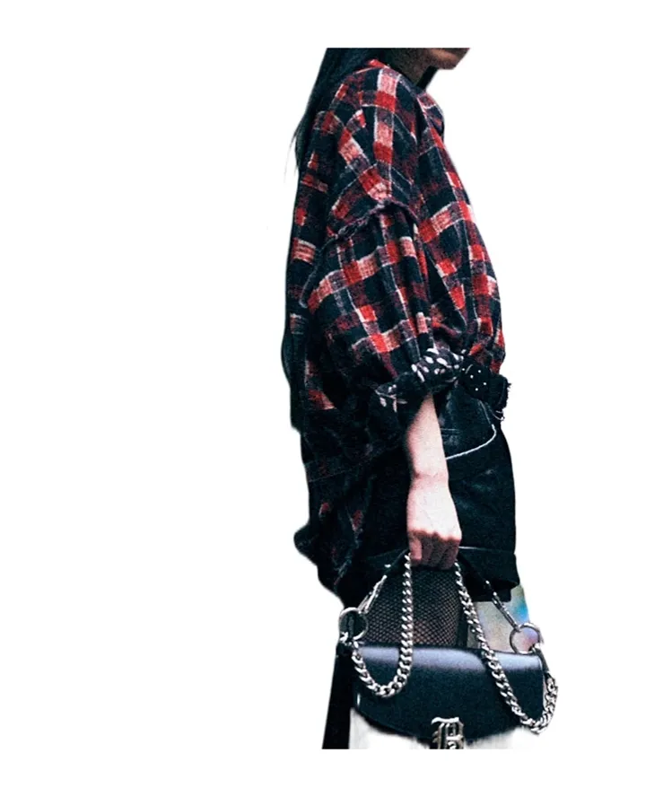 R13 Reversible Checked Floral Shirt