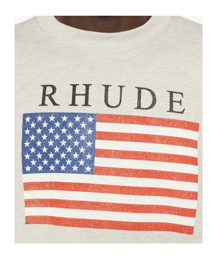 Flag-Print Sweatshirt