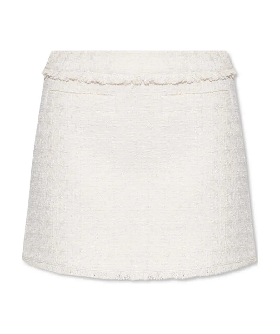 Tweed Knitted Mini Skirt