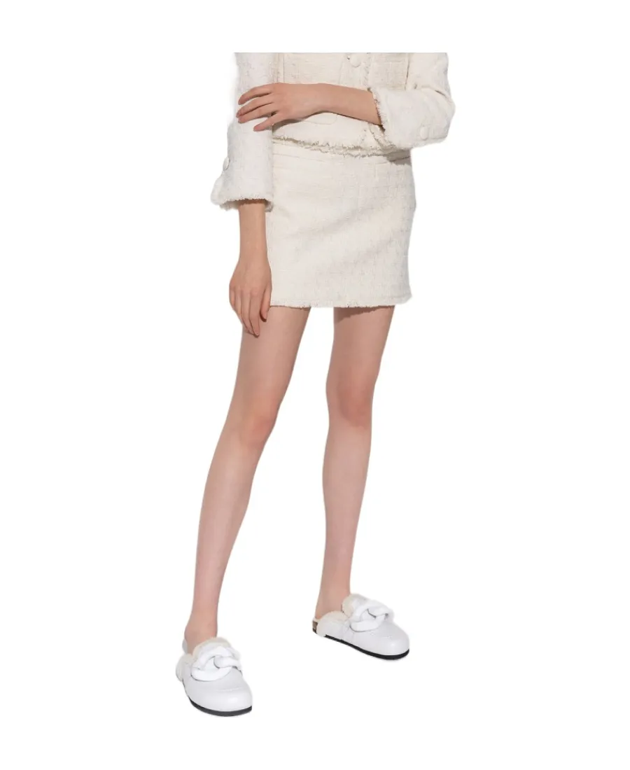 Tweed Knitted Mini Skirt