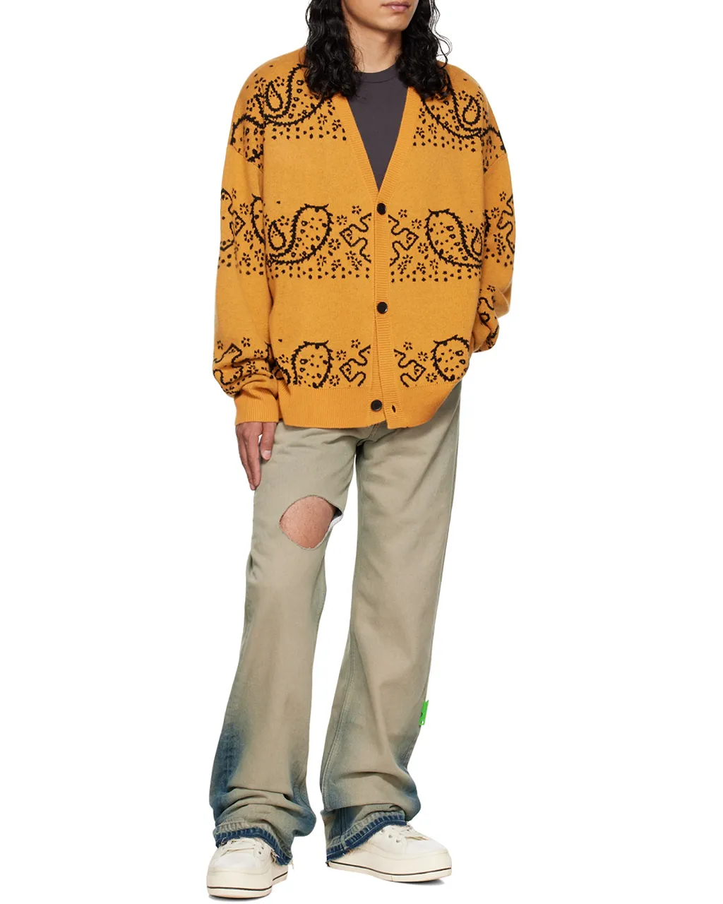 Logo Printed Cardigan