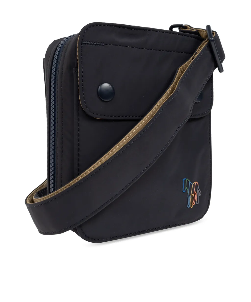 Ps Paul Smith Zebra Zipped Messenger Bag