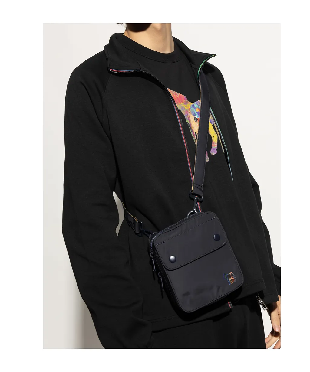 Ps Paul Smith Zebra Zipped Messenger Bag