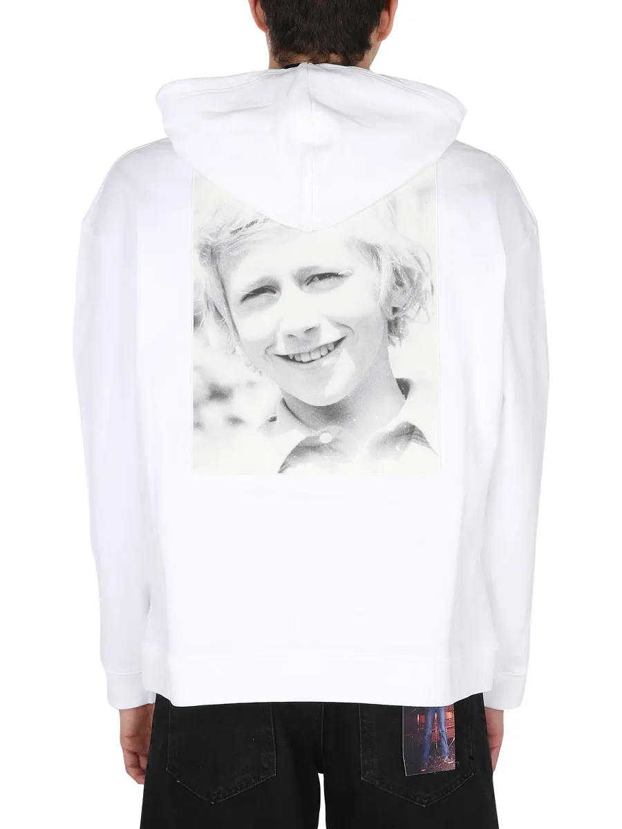 Raf Simons Slogan Patches Hoodie